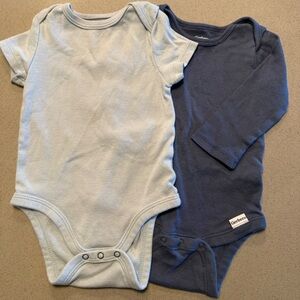 Baby Blue and Navy Bodysuits